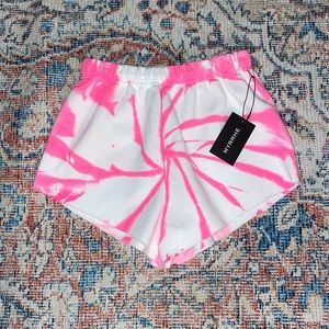 Myrrhe Pink Tie Dye Sweat Shorts SZ XS NWT